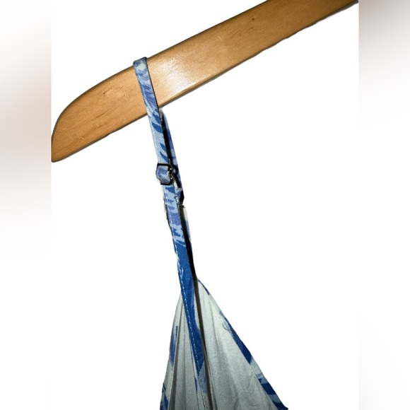 Seven Wonders Kiah Maxi Dress- Blue Floral Tropical cutout Sz XXL 12 - Picture 9 of 16